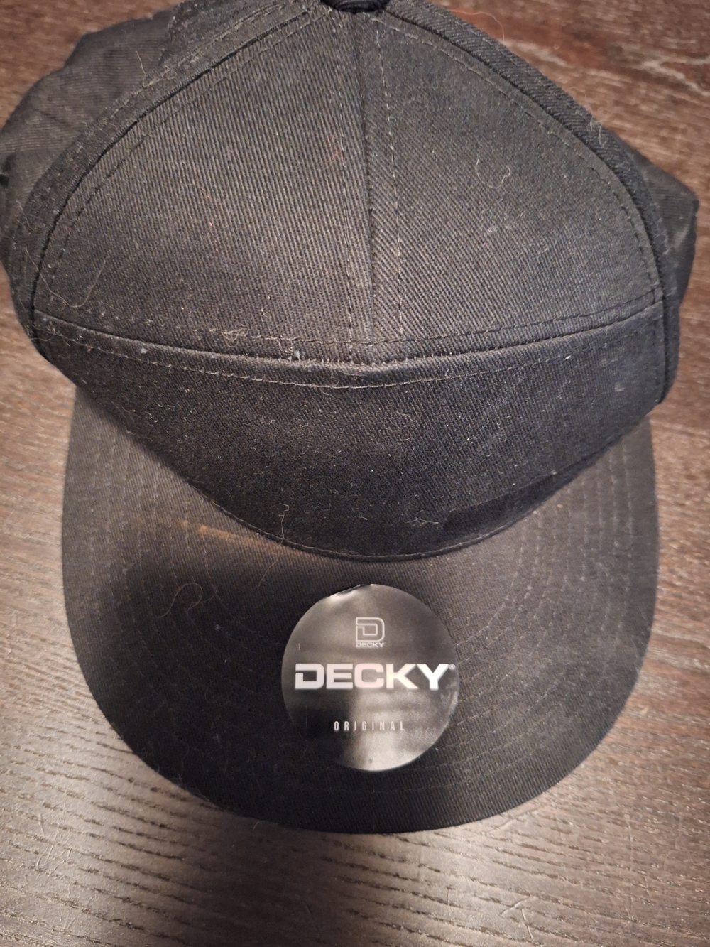 Decky Men’s Black Baseball Cap with Curved Brim